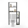 Furinno 3-Tier Over-The-Toilet Space Saver Rack Bathroom Shelf with 5 Shelves,Espresso/Black - 2 of 4