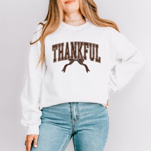 Varsity Thankful Coquette -  Womens Sweatshirt - 1 of 3