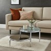 Royal Hampton Top Coffee Table with Tubular Rounded Legs, Silver - 2 of 4