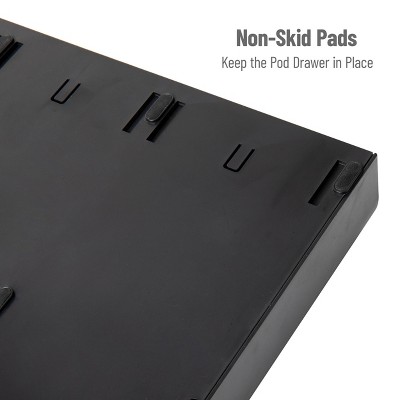 Black High Impact Polystyrene Coffee and Accessory Station