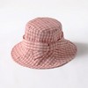 Anna-Kaci Women's Gingham Wide - Brim Sun Hat with Bow Chin Strap - 2 of 4