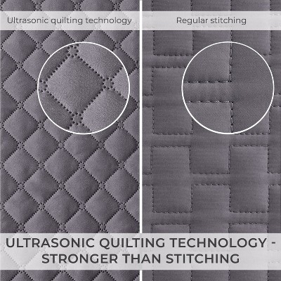 Rosette Gray Twin Reversible Microfiber Bedspread
