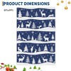 Christmas Area Rug, Washable Non Slip Holiday Carpet with Xmas Tree Reindeer Snowflake, Low Pile Accent Rug for Home - 2 of 4
