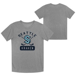 NHL Seattle Kraken Boys' Gray Performance T-Shirt : Target
