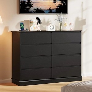8 Drawer Double Dresser for Bedroom, Wooden Chest of Drawers, Modern Storage Cabinet for Living Room - 1 of 4