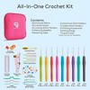  Hearth & Harbor Crochet Kit for Beginners Adults, Kids and  Professionals, Learn to Crochet– 73 Piece Crochet Set with Crochet Yarn and  Crochet Hook Set, Large