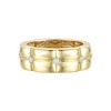 Sophisticated 14k Gold Plated Double Weave Band Ring with Sparkling Cubic Zirconia for a Stylish and Contemporary Touch of Elegance - 2 of 2