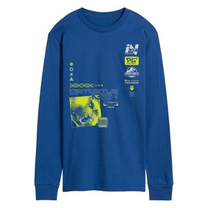 Men's - Jurassic World: Rebirth - Distortus Rex Long Sleeve Graphic T-Shirt - 1 of 3