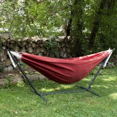 Vivere 9ft Sunbrella Crimson Hammock With Stand : Target