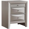NicBex 23 Inch Nightstand with 3 Curved Fronts Drawers,Wood Side Table for Bedroom,Living Room - 2 of 4