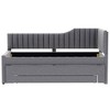 YOOCOZZ Linen Upholstered Daybed with Trundle and Three Storage Drawers - 2 of 4