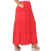 Plus Size Tiered Maxi Skirt - 2 of 4