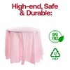 Smarty Had A Party 84" Pink Round Plastic Tablecloths - 96 pcs - 4 of 4