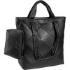 Max Studio 18 Inch Large Lamby Diamond Quilted Travel Tote - 4 of 4