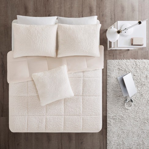 Braden Reversible Sherpa To Flannel Comforter Set Target