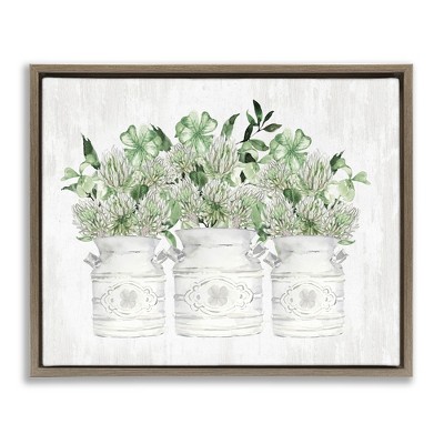 Stupell Industries Rustic Shamrock Bouquets, 31" x 25"
