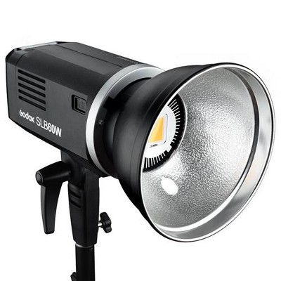  Godox SL Series SLB60W 60W Battery-Operated White LED Video Light, 5600K Color Temperature 