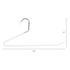 REGALWOVEN Non-Slip Open Ended Metal Space Saving Clothes Hangers 10 Pcs - 2 of 4