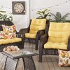 Kensington Garden 2pc 24"x22" Outdoor Seat and Back Chair Cushion Set - 4 of 4