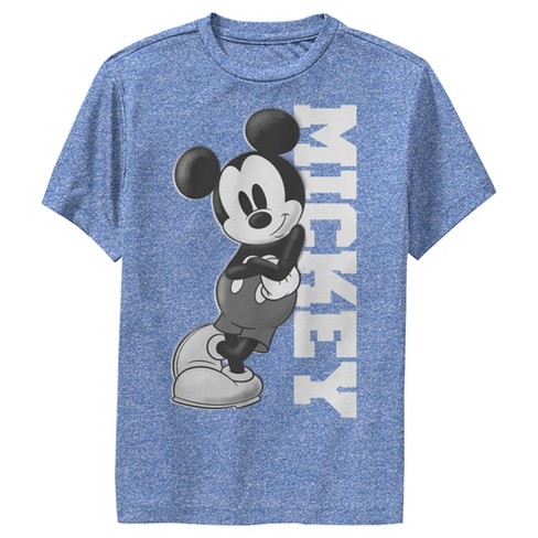 Boy's Mickey & Friends Retro Leaning Performance Tee - Royal Blue 