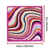 Allegra K Women's Flower Print Stripe Polyester Neck Scarf Neckerchief - 3 of 4