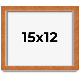 PosterPalooza | Modernist Brown Picture Frame - UV Acrylic, Backing Board, Hanging Hardware Included - 1 of 4