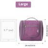 Narwey Hanging Toiletry Bag Travel Makeup Bag Organizer Toiletries Bag for Cosmetics Essentials Accessories (Large, Dark Purple) - 4 of 4