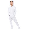 Footed Pajamas - Arctic White Toddler Hoodie Fleece One Piece - image 3 of 4