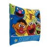 Sesame Street Come and Play Blue, Green, Red and Yellow Decorative Toddler Pillow - 2 of 4