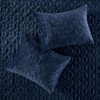 Sapphtopaz 3-Piece Velvet Geometric Quilt Set, Full/Queen Comforter Set, Bedding with 2 Shams for Women, Men, Kids & Teens - 4 of 4