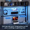 Garvee U Shaped Gaming Desk - 78.7" Reversible Computer Desk with Built-In Monitor Stand, LED Lights, and Charging Support - 3 of 4
