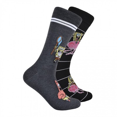 Adult SpongeBob and Patrick Friendship Crew Socks 2-Pair Pack