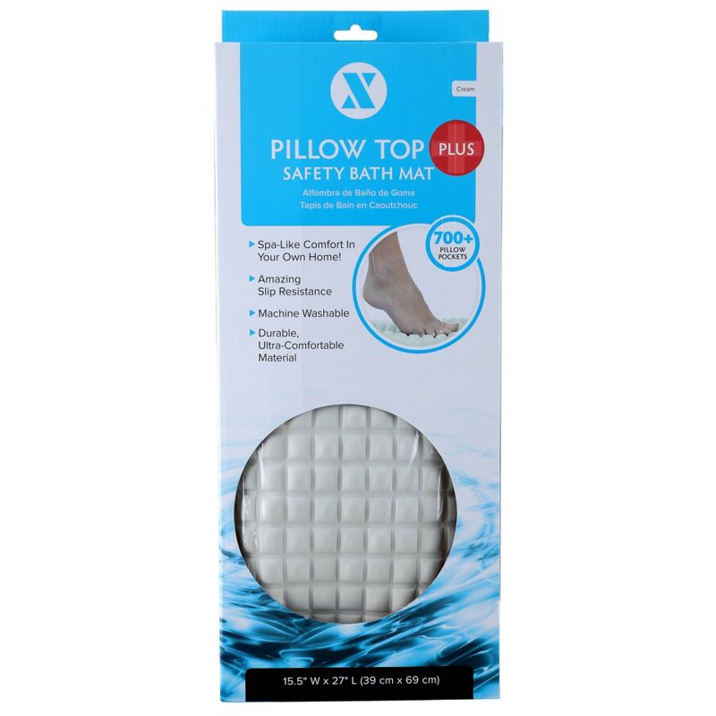 Cushioned Pillow Top Non-Slip Rubber Bathtub Mat - Slipx Solutions, 5 of 8