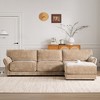 110" Chenille Modular L-Shaped Sectional Sofa with USB & Type-C Charging, Movable Ottoman, Extra-Wide Cushions - 2 of 4