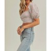 Women's Floral Print Crop Top - LUSH - 2 of 4