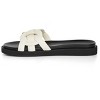 Women's Plus Size WIDE FIT Star Weave Slide - cream | CITY CHIC - 4 of 4