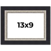 PosterPalooza | Photo Size Embellished Black Picture Frame - UV Acrylic, Foam Board Backing, Hanging Hardware - 2 of 4