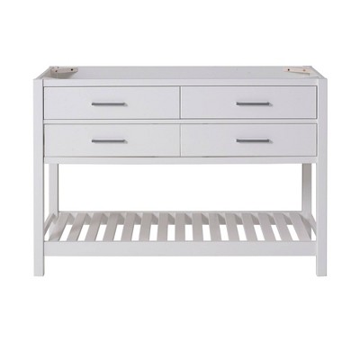 48" Harrison Vanity Cabinet White - Alaterre Furniture