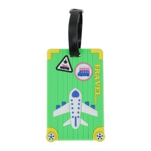 Unique Bargains Airplane Pattern Luggage Tag 1 Pc - 1 of 4