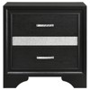 Vynxaria 2-Drawer Nightstand with Hidden Felt-Lined Jewelry Tray - Full Extension Glides, Transitional Style - 2 of 4