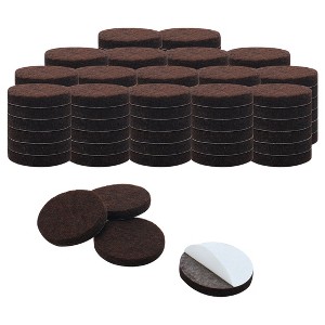 Unique Bargains Felt Self-stick Non-slip Anti-scratch Round Furniture Floor Pads 100 Pcs - 1 of 3