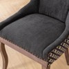 NicBex Ultra Side Dining Chairs Set of 2 Thick Upholstered Chair with Wood Legs Nailhead Trim Kitchen Chairs for Dining Room, Living Room - 4 of 4