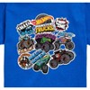 Boys' - Hot Wheels - Monster Truck Stickers Short Sleeve Graphic T-Shirt - 2 of 4