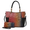 MKF Collection Bonita Crocodile Embossed Tote handbag with Wallet by Mia K - 2 of 4
