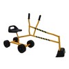 Whisen Kids' Two-Wheel Metal Garden Trolley Gift, Outdoor Utility Cart for Yard, Sand, and Toy Transport, Child-Friendly Design - Red - 4 of 4