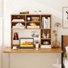Tangkula Desktop Bookshelf Countertop Storage Hutch with 7 Cubes & 3 Adjustable Shelves Desk Organizer for Computer Desk - 2 of 4
