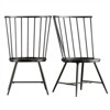 iNSPIRE Q 17" High Back Windsor Wood Dining Chair in Black (Set of 2) - 4 of 4