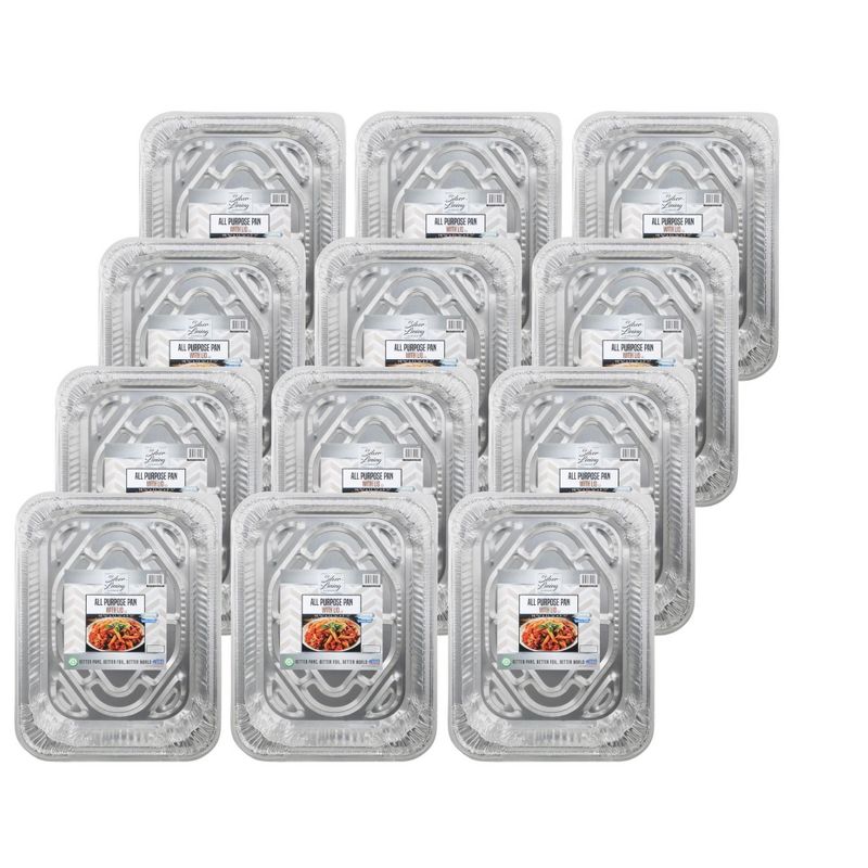 Silver Lining By Durable Foil All Purpose Pan With Lid - Case of 12/1 ct, 1 of 3