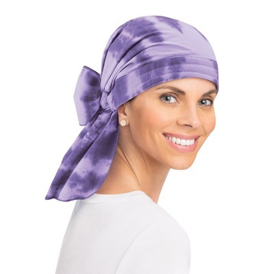 Collections Etc Tie Dye Slip On Cotton Head Wrap Scarf