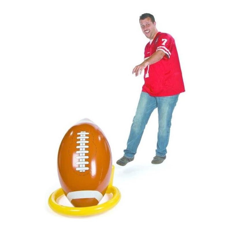 Fun Express Jumbo Giant Inflatable 4ft Football with Tee, 2 of 5